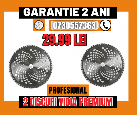 Toate Produsele - Pachet 2x Disc circular motocoasa cu 40 dinti vidia 230x25.4x40T