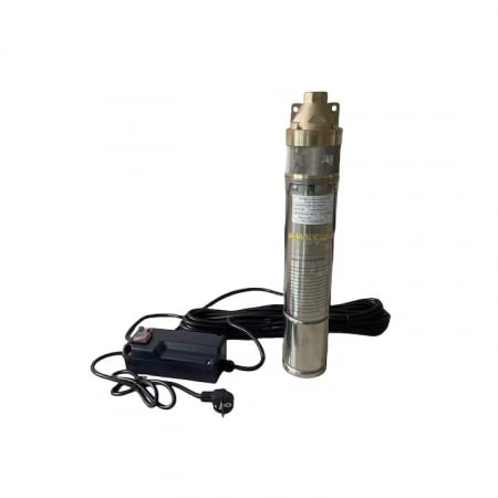 Toate Produsele - Pompa tun submersibila inox 1500W CAMPION cu TURBINA 5m3/ora, 160 metri refulare, consum redus, 20M racord inclus cu panou de comanda CMP1667