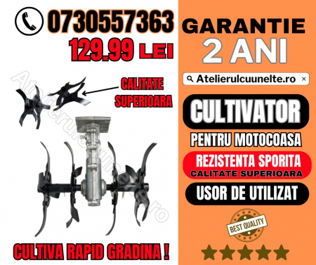 Toate Produsele - Cultivator D28mm*9T, compatibil tija tip motocositoare D 28mm si 9 caneluri