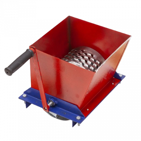 Zdrobitori Si Teascuri Struguri - Razatoare fructe Koza-Nova MINI, cu tambur, manuala, >5kg la 60 rotatii, Cuva 6L, 250x250mm
