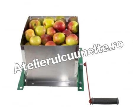 Toate Produsele - Razatoare fructe Koza-Nova MINI, Inox, cu tambur, manuala, >5kg la 60 rotatii, Cuva 6L, 250x250mm