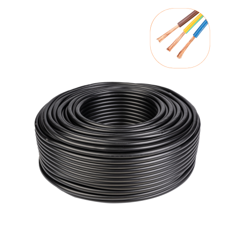 Prelungitoare - Rola Cablu Curent 100m 3x6 MYYM  300/500V CUPRU