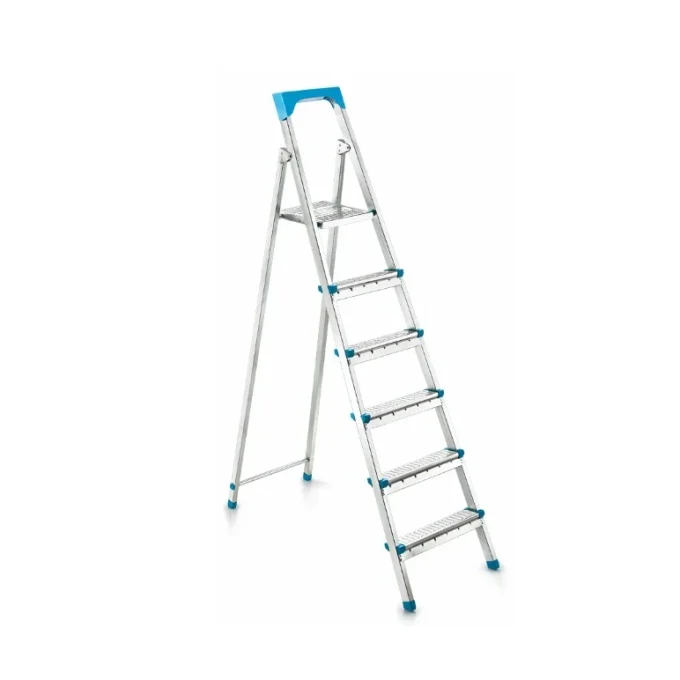 Uz Casnic - Scara otel 6 trepte, 5+1, 150kg, pliabila, ALUMINIU