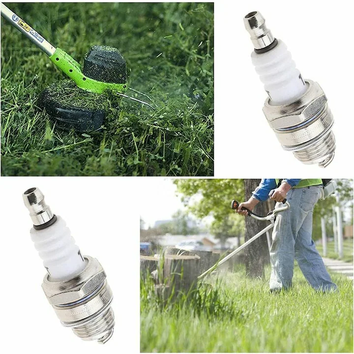 Drujbe - Set 2 Bujii pentru motocoasa Mmgoqqt, durabilitate mare, eficienta energetica, portabila, ceramica