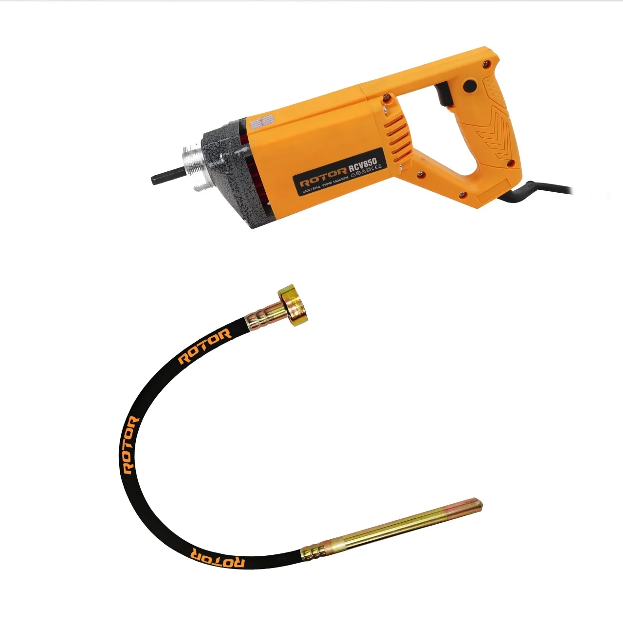 Vibratoare beton - Vibrator de beton ROTOR RCV850 , 850 W , 5000 rpm, Lance de 1,5 M