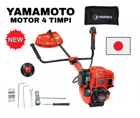 Motocoase si Masini Tuns Iarba - YAMAMOTO 6.3CP 4 TIMPI MOTOCOASA PROFFESIONALA YM-5600 EXTRA ACCESORII