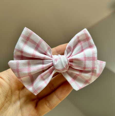 Fundite din bumbac - Fundita Anne Pink Squares