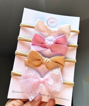 Fundita Sandra Pink Tulle Flowers [1]