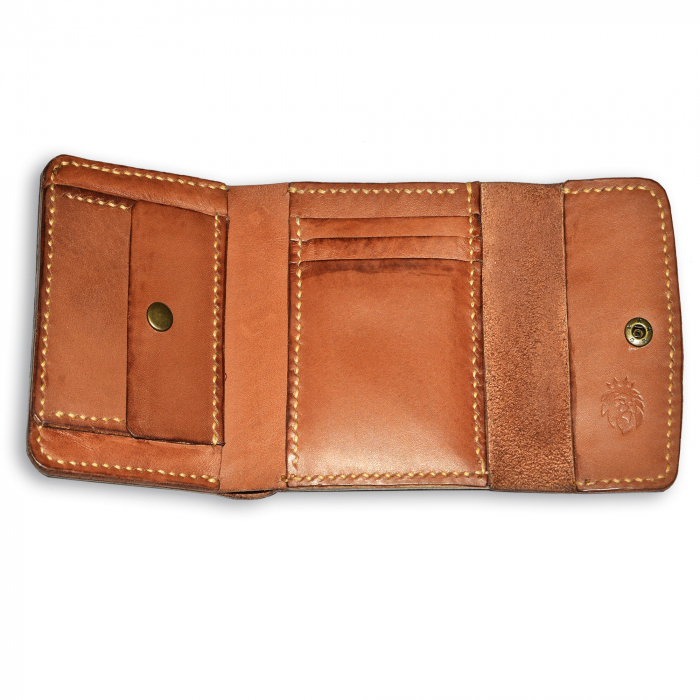 Portofel trifold maro antichizat lucrat manual [2]