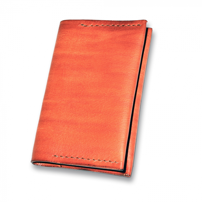 Portcard clasic vertical piele naturala lucrat manual [4]