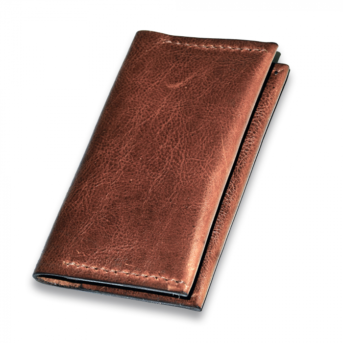 Portcard clasic vertical piele naturala lucrat manual [1]