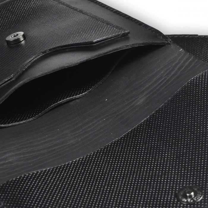 Geanta minimalista piele naturala neagra [2]