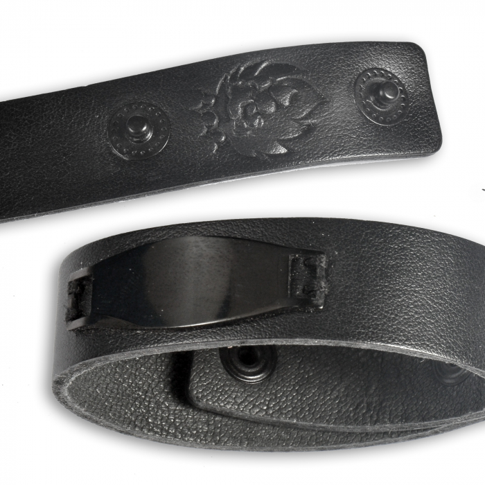 Bratara piele naturala neagra [2]
