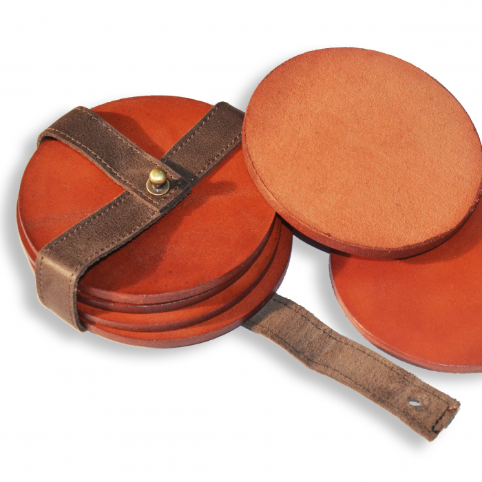 Set suporti pahare piele naturala 1 [3]