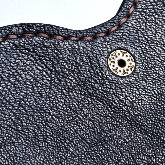 Toc ochelari minimalist piele naturala negru [4]