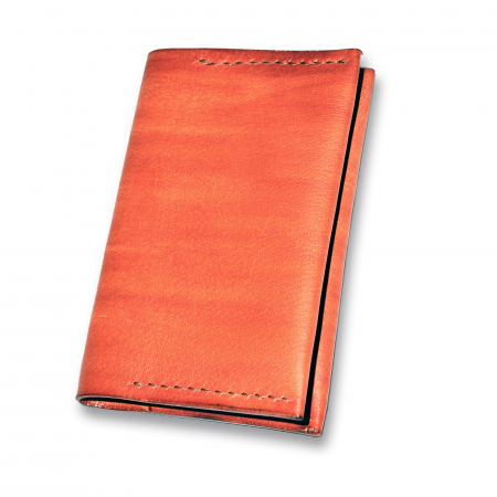 Portcard clasic vertical piele naturala lucrat manual [3]