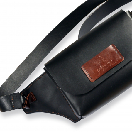 Genti piele naturala - Borseta piele naturala neagra Nisa