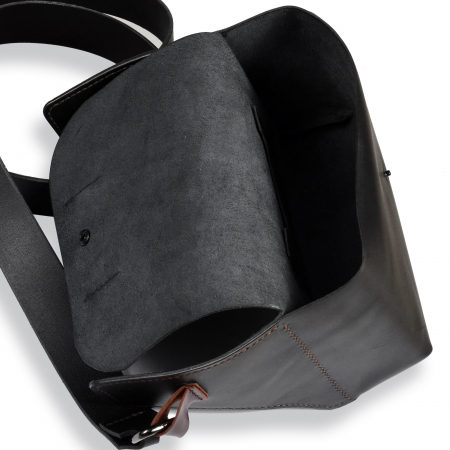 Borseta piele naturala neagra Nisa [2]