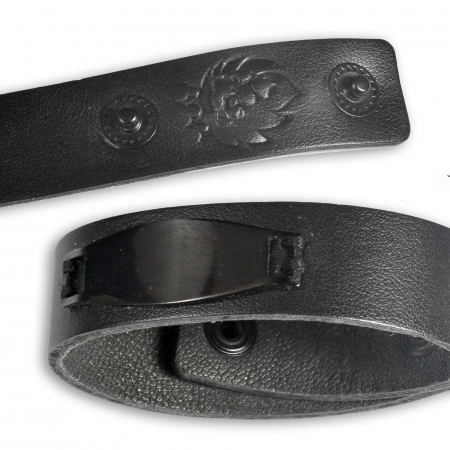 Bratara piele naturala neagra [1]