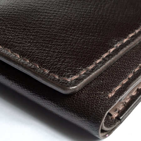 Portofel trifold piele naturala maro-bej [5]
