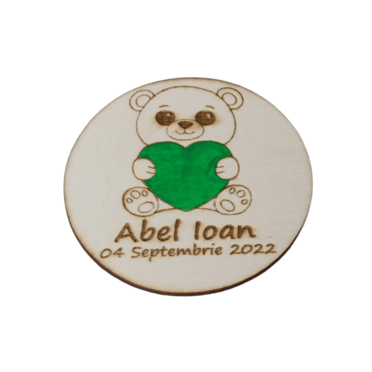 Marturie botez personalizata, cu magnet, URSULET [1]