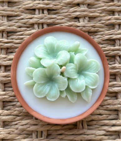 Floare cires în vas ceramic | Lumânări parfumate | Mărturii [1]