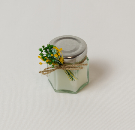Lumânări parfumate - Lumânare borcan hexagonal 50ml
