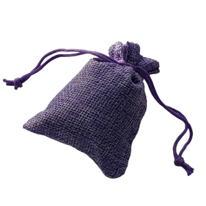 Saculeț cu lavandă - Marturie Saculet umplut cu lavanda, Lila, material iuta