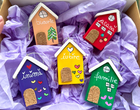 Colecția de Craciun - Set 5 căsuțe Crăciun