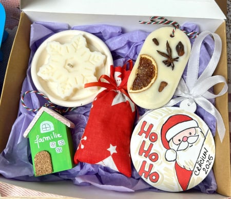 Colecția de Craciun - Set cadou casuță Crăciun