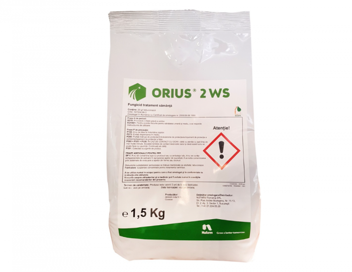 Fungicid Tratament Samanta ORIUS 2 WS - 1,5 kg, Sistemic, Grau, Orz, Fuzarioza [1]
