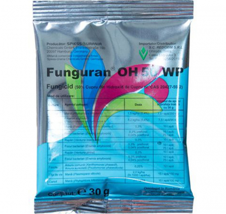 Agricultură Ecologică ECO - Fungicid/Bactericid FUNGURAN OH 50 WP