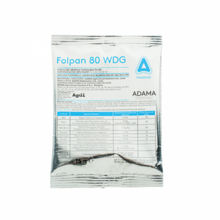 Fungicide - Fungicid FOLPAN 80 WDG, 15 g