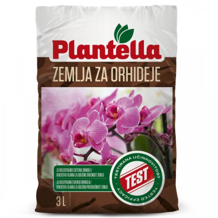 Pământ și substrat plante - Substrat special pentru orhidee, Plantella, 3 litri