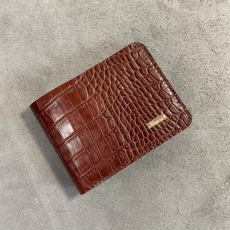 Portofele Barbati - portofel piele crocodil personalizat