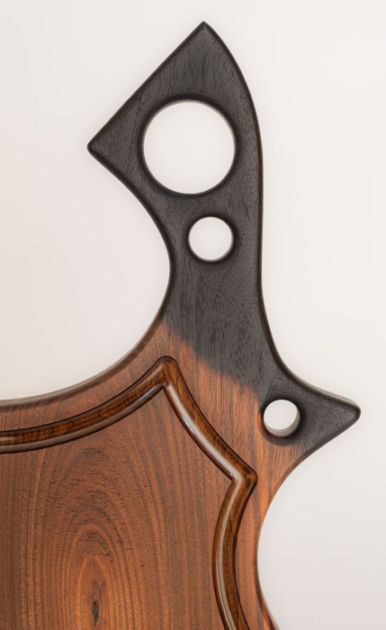 Tocator lemn masiv Elegance, lucrat manual, lemn nuc - Charcuterie board [4]