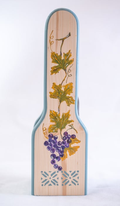 Suport sticla vin realizat manual [3]