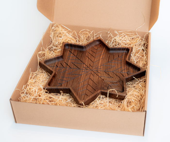 Tavita Fulg de nea din lemn de nuc [8]