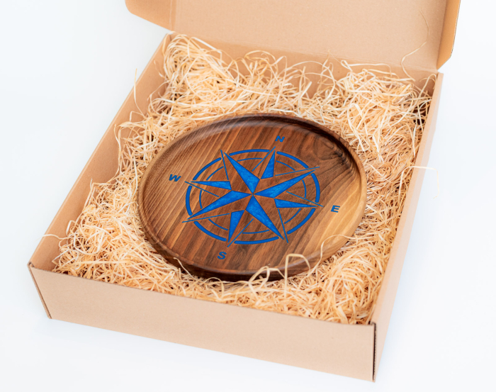 Tavita Roza vanturilor din lemn de nuc [8]