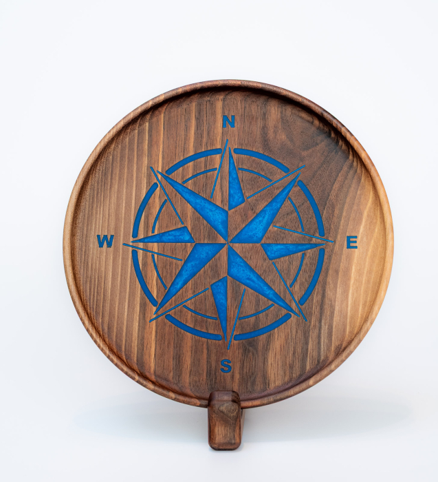 Tavita Roza vanturilor din lemn de nuc [2]