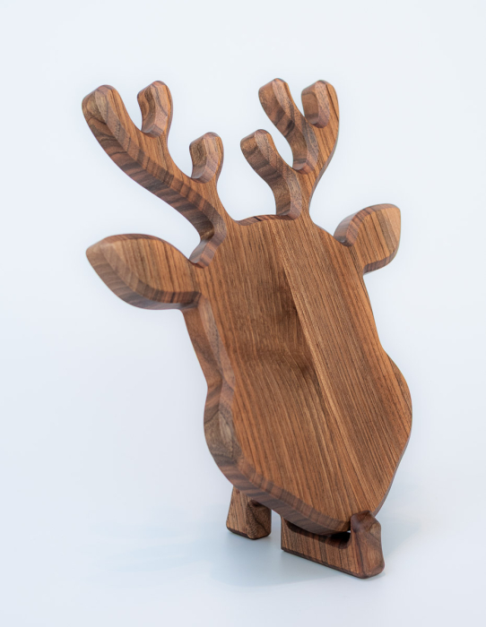 Tavita Rudolf din lemn de nuc realizata manual [4]