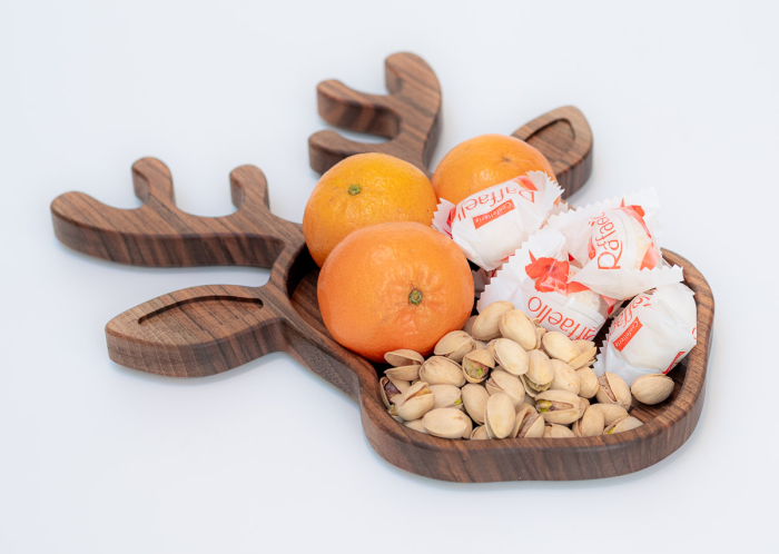 Tavita Rudolf din lemn de nuc realizata manual [8]