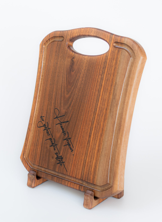 Tocatoare din lemn - Tocator lemn masiv Noble, lucrat manual, lemn nuc - Charcuterie board