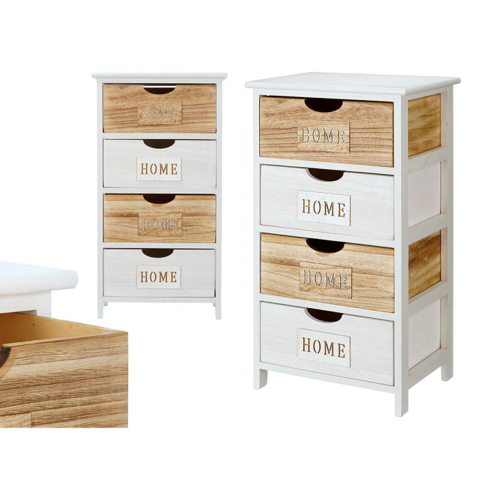 Dulap cu Sertare Decor Home Alb Maro 40 x 73,5 x 29 cm [1]