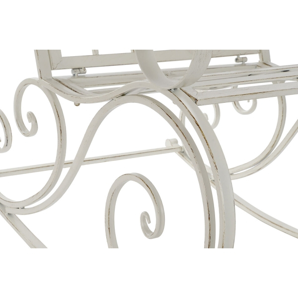 Scaun Balansoar  Metal Aluminiu Alb (63 x 89 x 92 cm) [3]