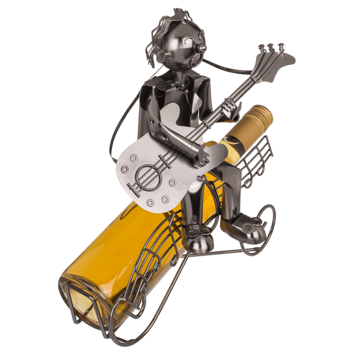 Suport sticla vin, metal, 28x25 cm, Muzician [2]
