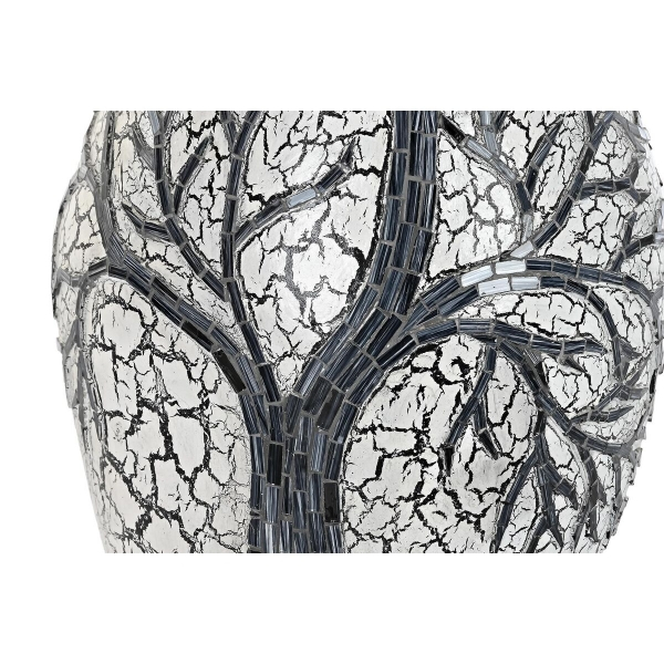 Vază DKD Home Decor Copac Alb Negru Alb/Negru Geam Teracotă 29 x 29 x 60 cm [3]