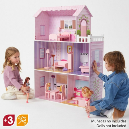 Casă de păpuși Play & Learn 14 Piese 80 x 112 x 31 cm [1]