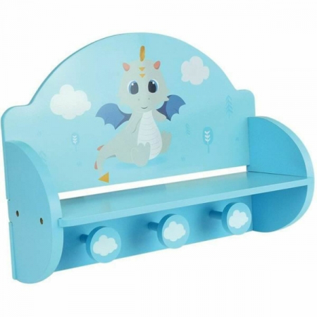 Cuier de perete Fun House Albastru Lemn MDF (33 x 46 x 15 cm) [1]