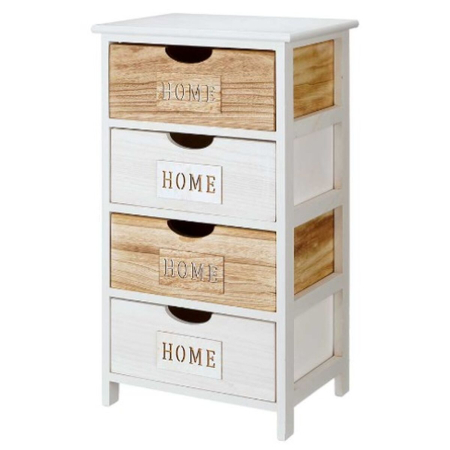 Dulap cu Sertare Decor Home Alb Maro 40 x 73,5 x 29 cm [1]